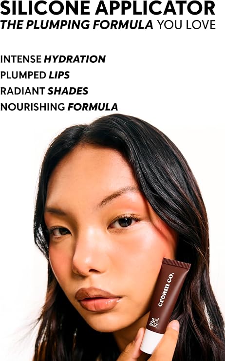 Cream Co. Moisturizing Polisher 3in1 Lip Balm, Lip Care, Mocha Coffee, Hyaluronic Acid Ceramide