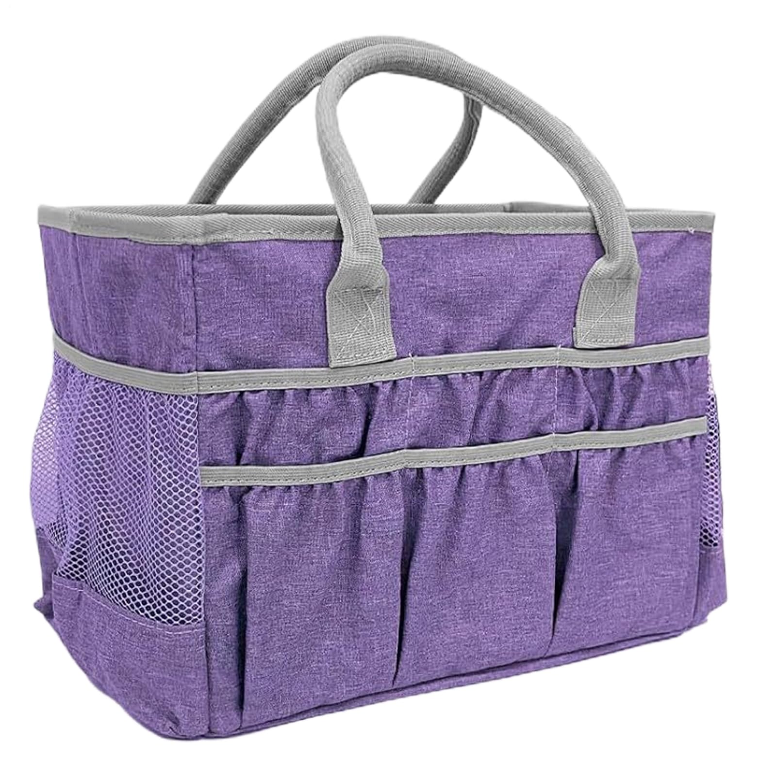 Sac De Rangement Étanche, Gallon De Grande Capacité, PVC, Sac Fourre-tout Organisateur Artistique, Fourre-tout De Rangement Artisanal, Avec Plusieurs Poches Et Poignées, Pour La Papeterie Supplies Kid