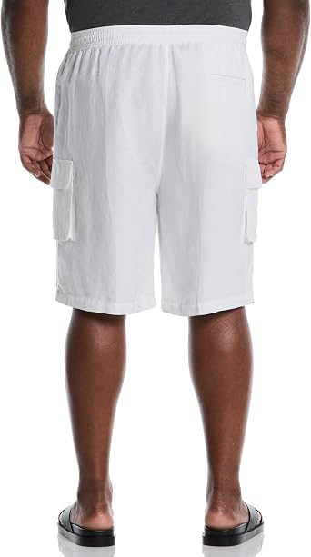 Cubavera Men's 8 Linen Blend Drawstring Cargo Shorts (Available in Big & Tall)
