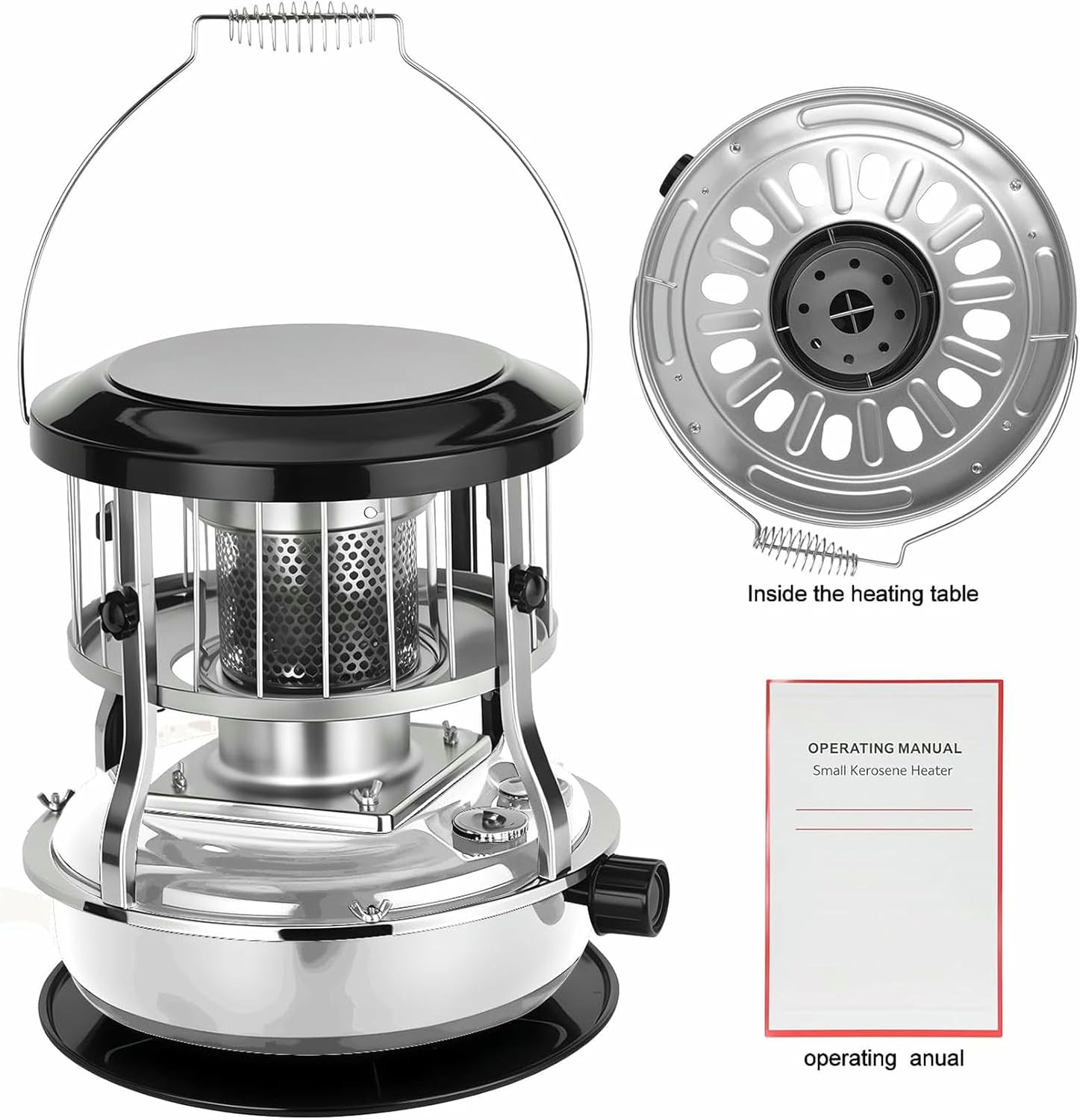 Kerosene Heater,Kerosene Heaters for Indoor Use, Portable Heater, Kerosenes Stove Non Electric Heaters Suitable for outdoor camping