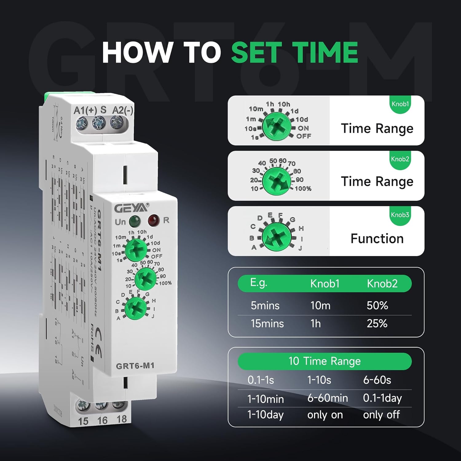 How to Set Time on GEYA GRT6-M1 Relay