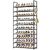 Kitsure Shoe Rack for Closet - 10-Tier Shoe Organizer with Hook Rack, Large-Capacity & Space-Saving Shoe Shelf for Entryway, Bedroom, Living Room,32.2" x 11.8" x 68.5", Black