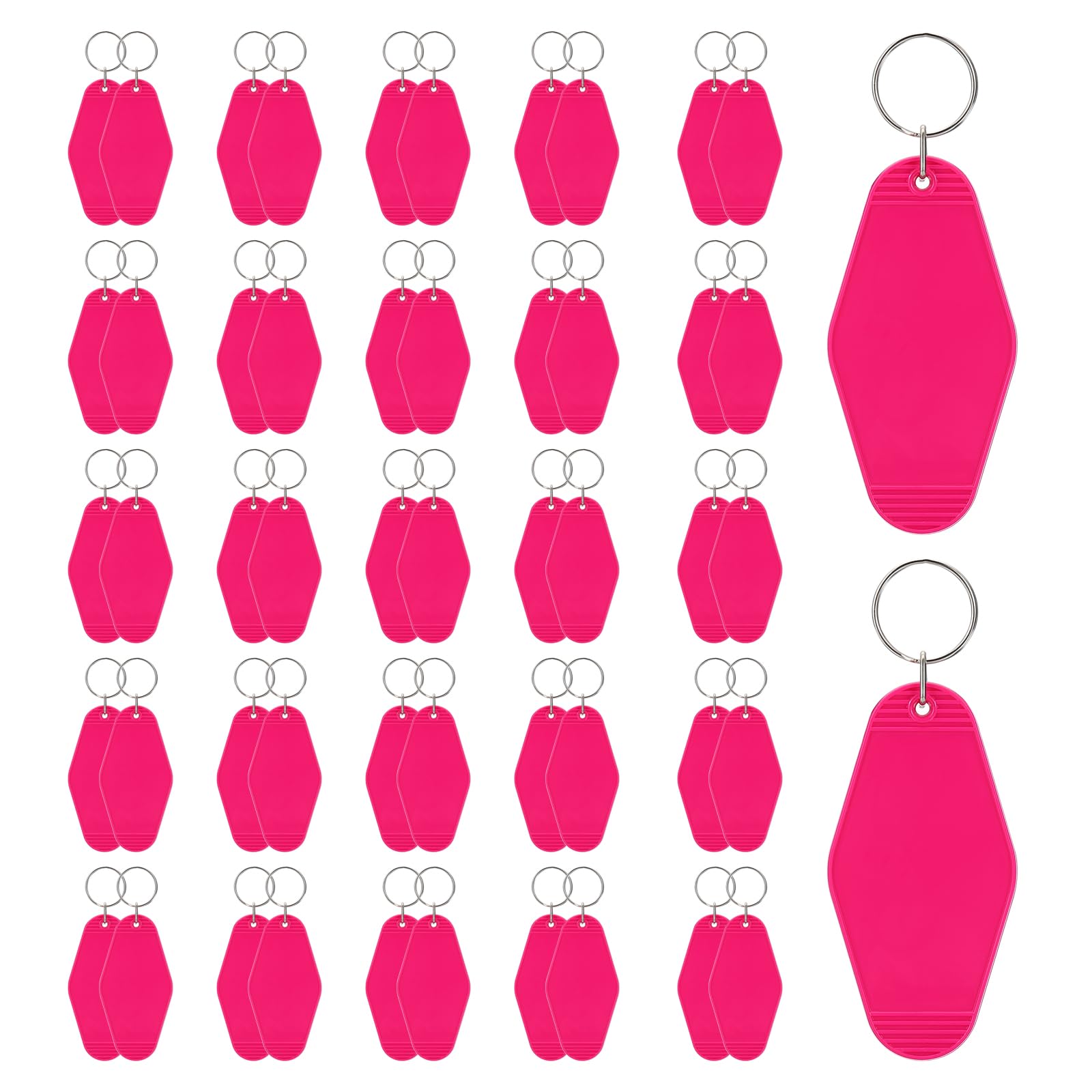 PATIKIL Vintage Motel Keychain, Blank Hotel Keychains Rhombus Retro Key Tag for DIY Crafts Backpack Luggage Labels Tags