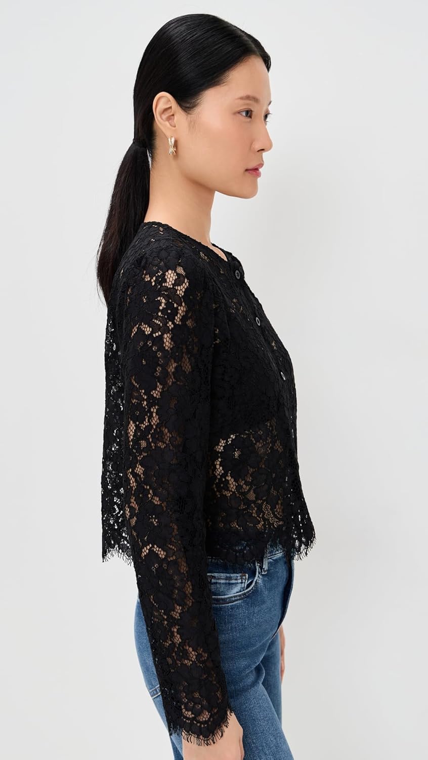 FRAME Women's The Lace Blouse - Image 5