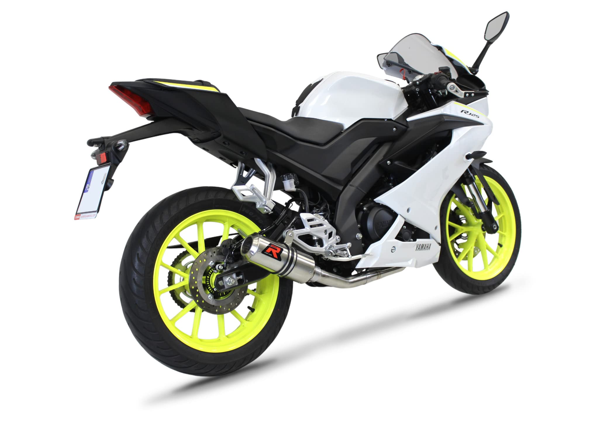 DOMINATOR Ligne complète d'échappement Collecteur Silencieux GP compatible avec YZF R125 2019-2021