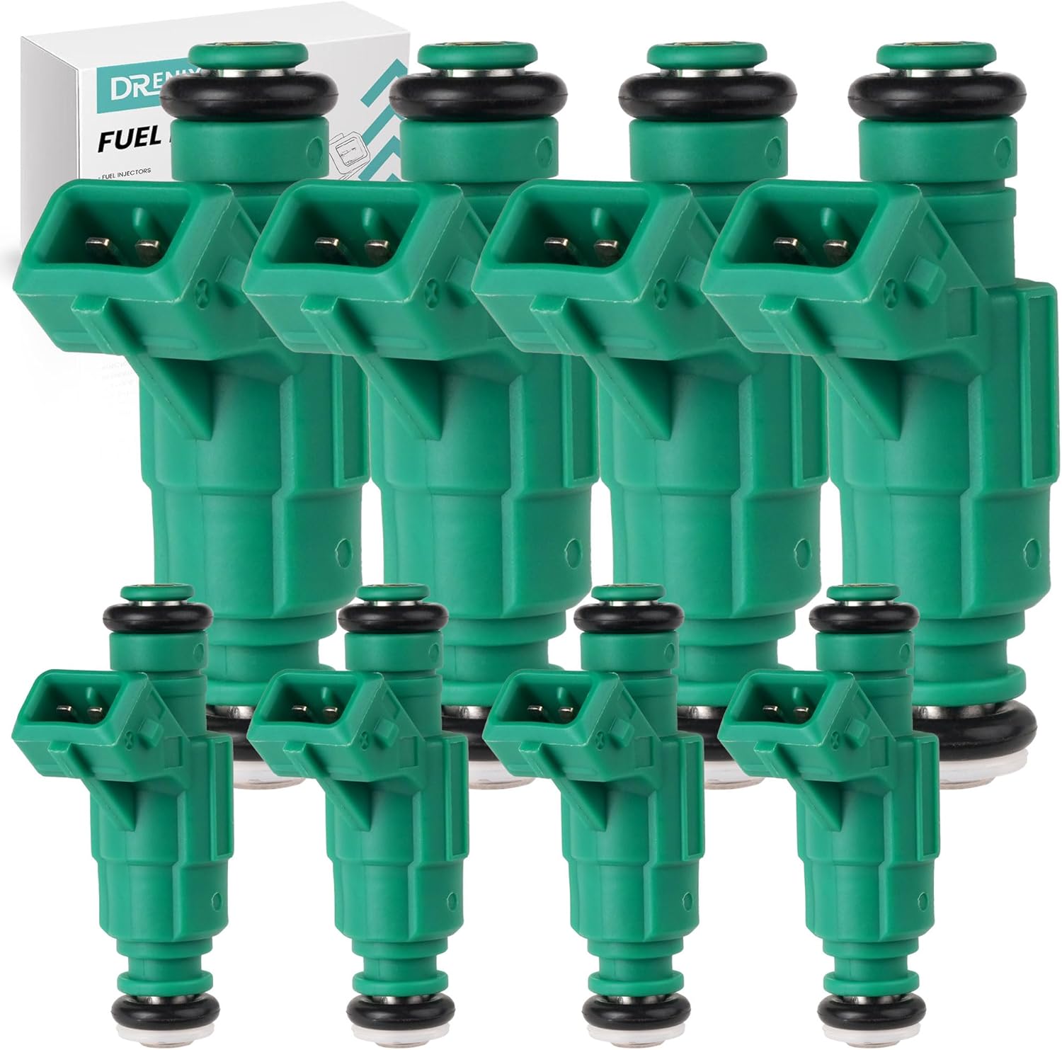Fuel Injectors Fits For-Land Rover Discovery 1999-2002 4.0L, Discovery 2003-2004 V8 4.6L, Range Rover 1999-2000 4.0L, Range Rover 1999-2002 V8 4.6L 8PCS 0280155787 FJ897 85212192