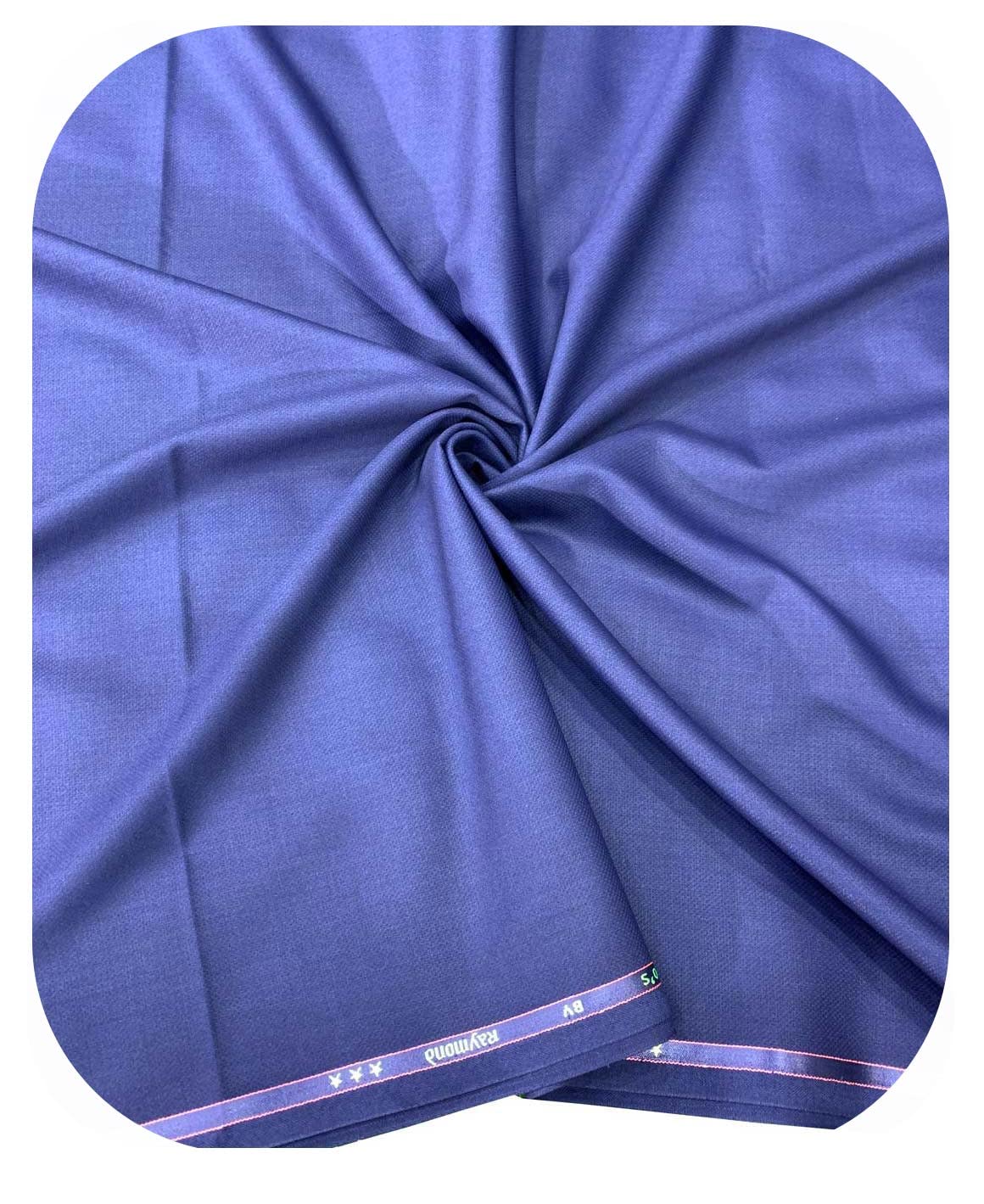 Fabrics Blue Self Design Premium Trouser Fabric-image-35