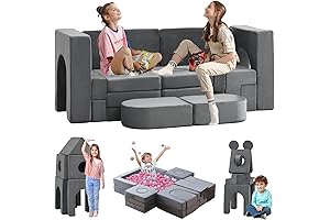 22Pcs Modular Kids Play Couch: DIY Foam Floor Sofa for Toddlers