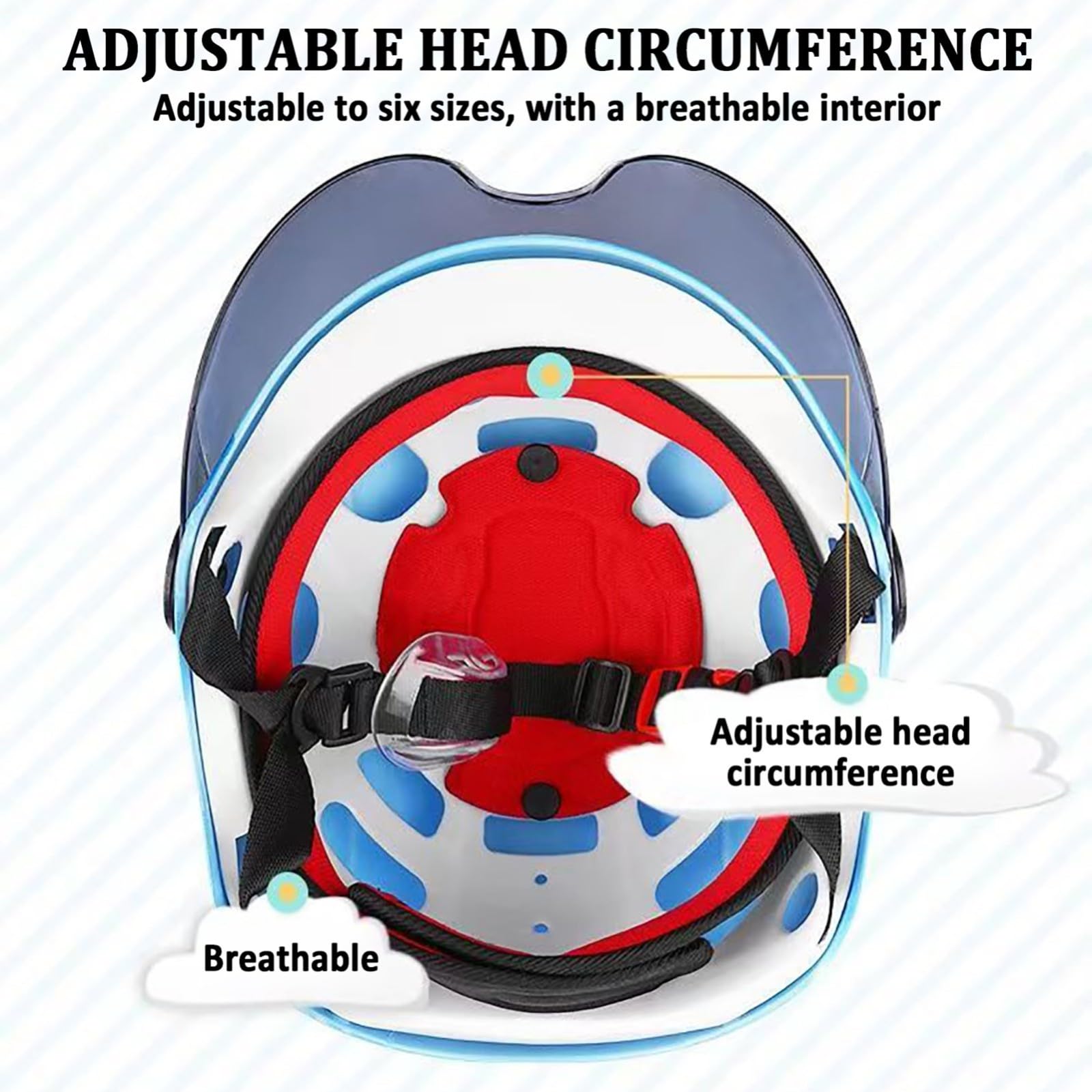 Casco Da Motocross Per Bambini, Casco Da Moto Per Bambini, Ragazzi E Ragazze, Bicicletta, Scooter, Sport All'aria Aperta, Visiera Parasole, Regalo, Per Bambini Dai 3 Ai 10 Anni B,48-56cm