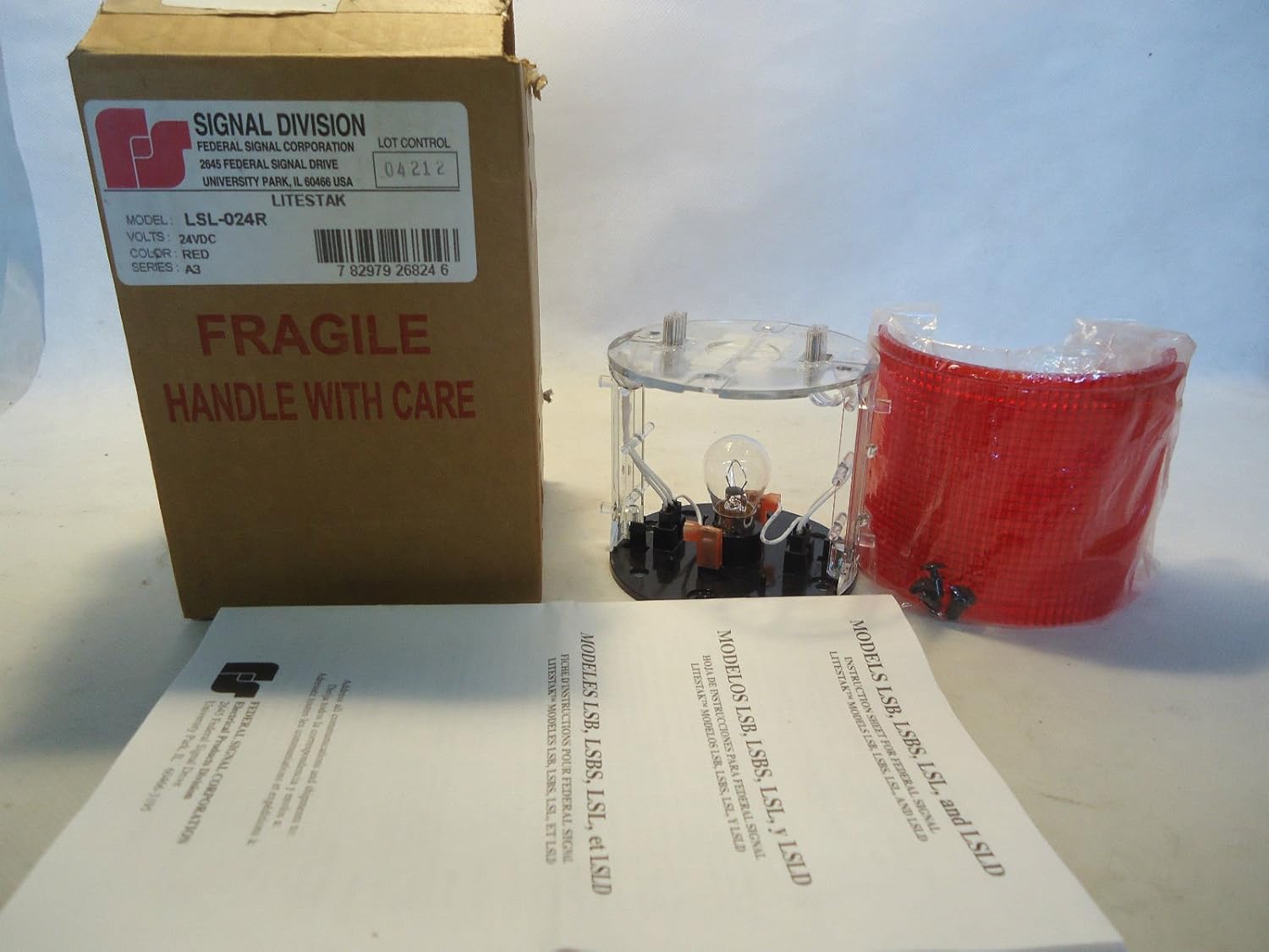 Federal Signal Litestak Light Module, 24VDC, red