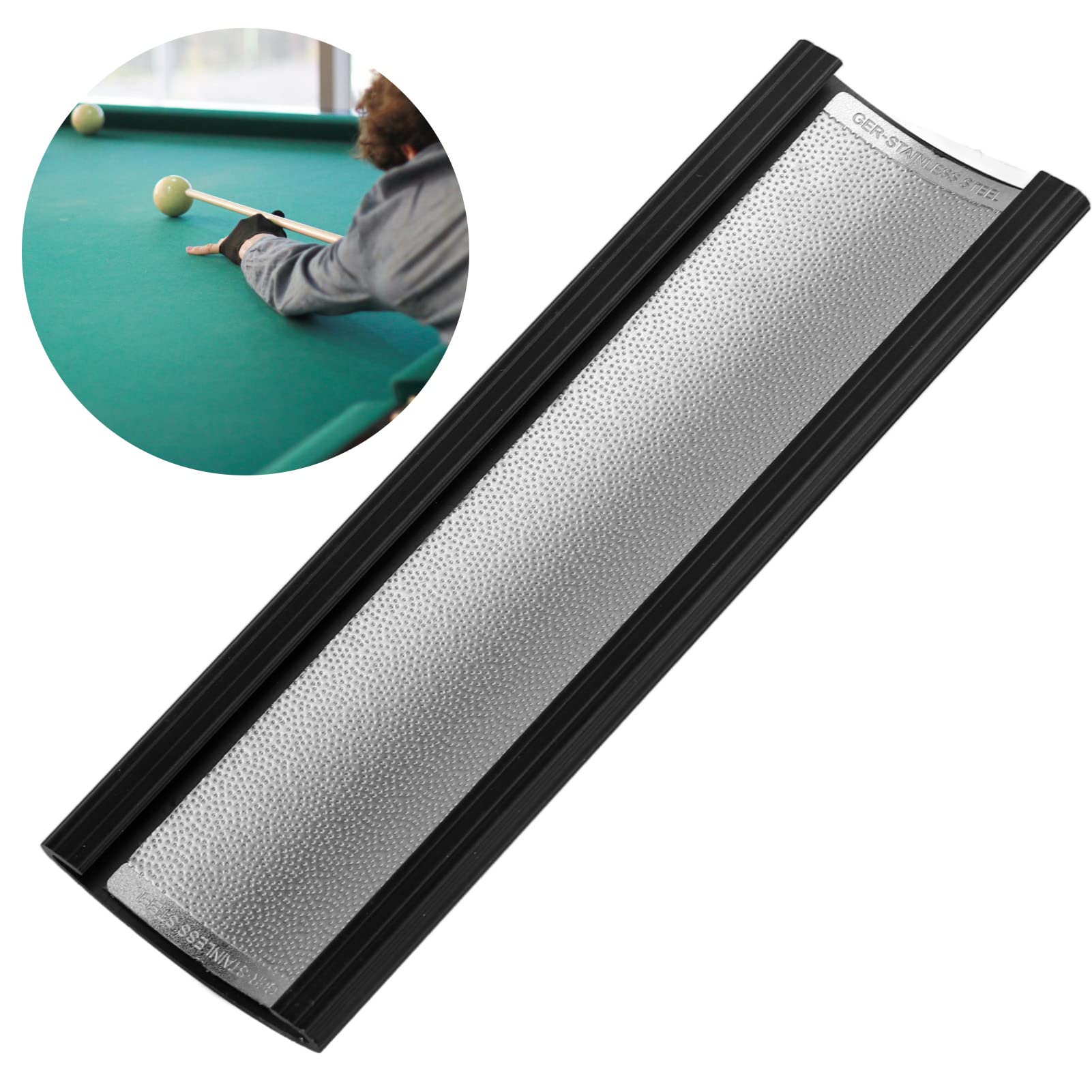 Billiard Cue Tip Shaper Stainless Steel Burnisher Pool Stick Tip Repairing Trimmer Scuffer Sander Tool, Metal Billiard Pool Cue Tip Tool