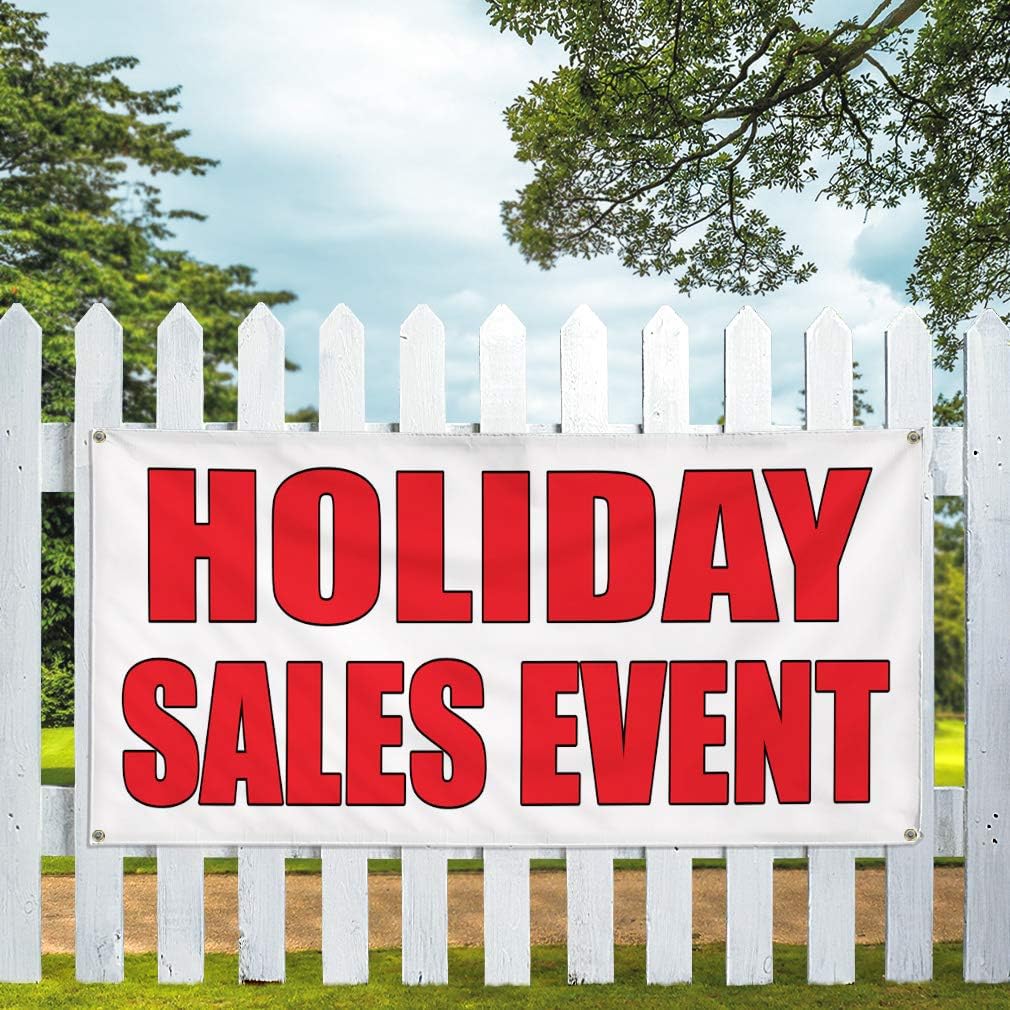 Vinyl Banner Multiple Sizes Holiday Sale Event Auto Body Shop Car Repair B Business Outdoor Weatherproof Industrial Yard Signs White 4 Grommets 16x40Inches