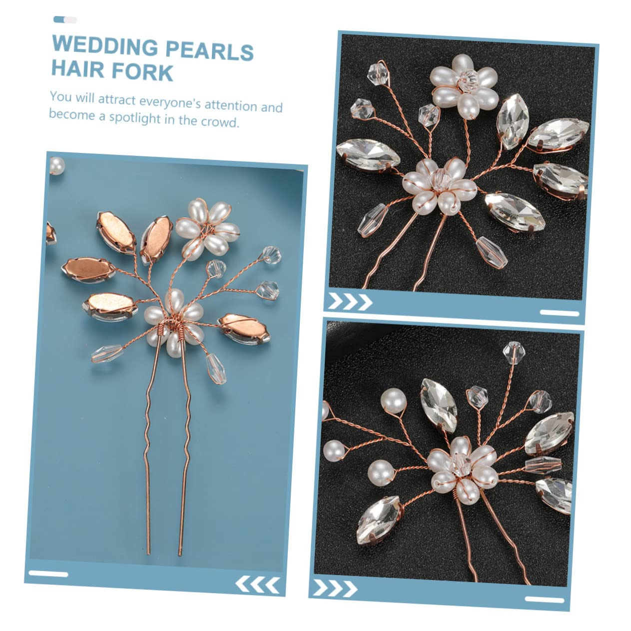 Healeved 10piezas Horquillas De Novia Perlas De Accesorios Para Peinados Nupciales Elegantes y Ligeras Para Bodas y Damas De Honor