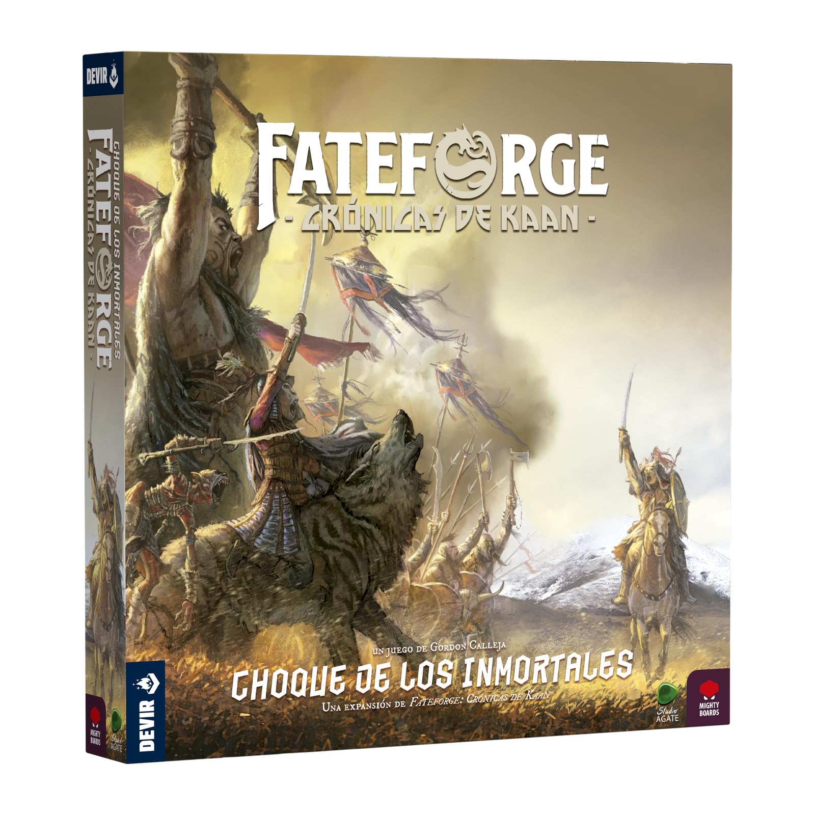 Devir - Fateforge: Crónicas de Kaan – Choque de los Inmortales, Expansión de Juego de Mesa cooperativo de fantasía, Nuevo héroe y campaña, Requiere Juego Base | Versión española