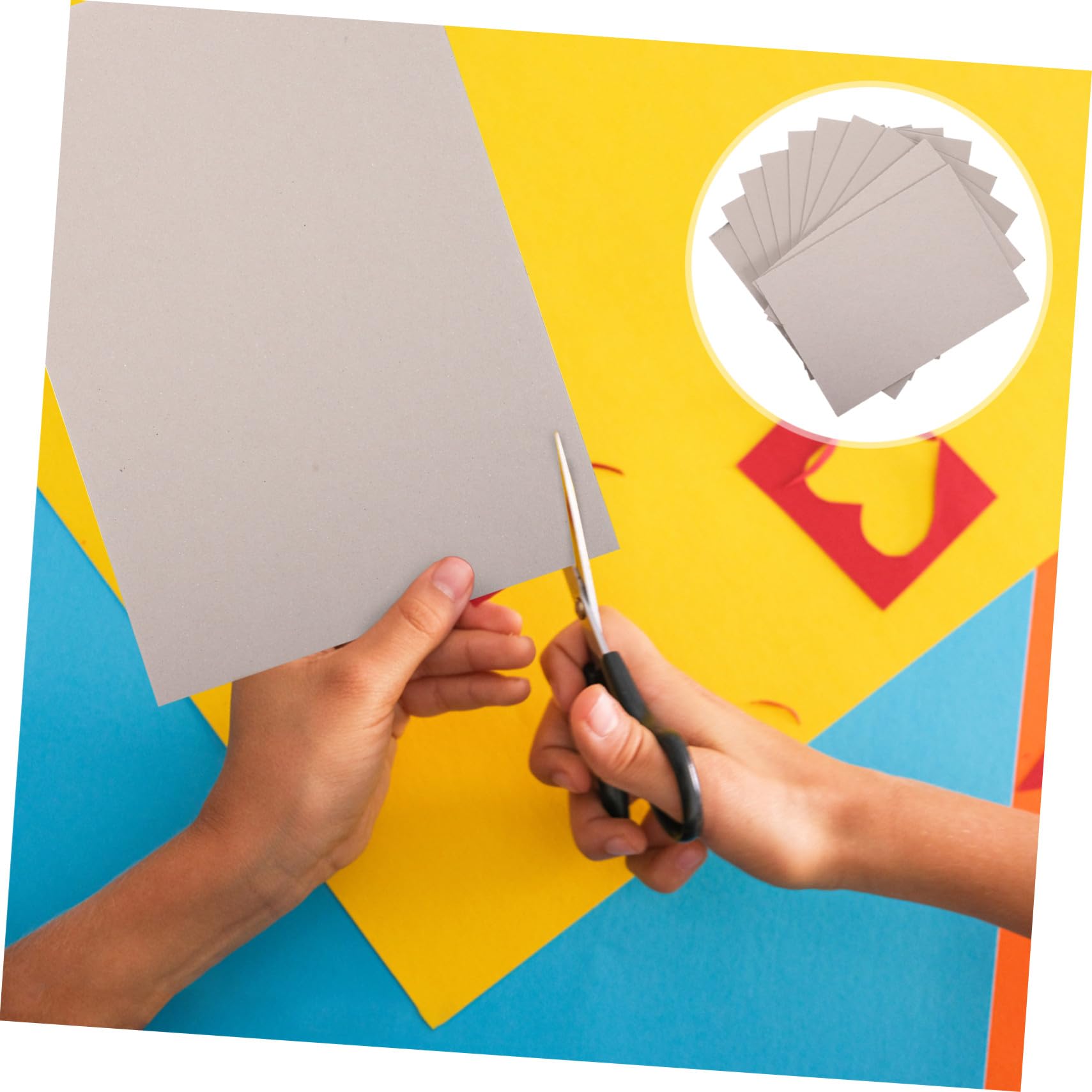 Cartoncino Spesso per Bambini 10 Pezzi Cartone Rigido | Decorazioni Scuola, Carta Bifacciale Portatile, Lavoretti Creativi per Ragazzo Ragazza, Cartone Ondulato