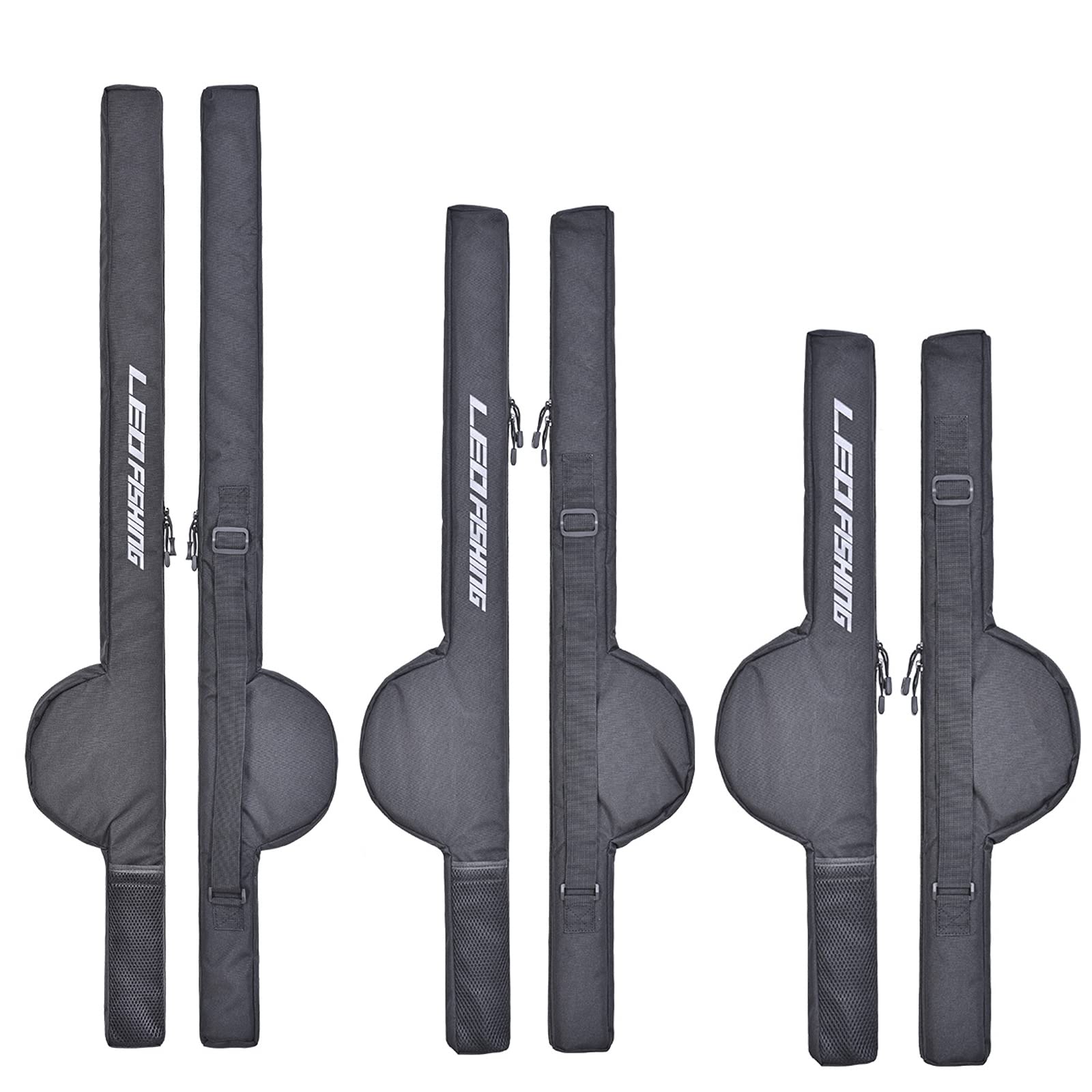 Estuche portátil LEOFISHING para cañas de pescar con carrete bolsa plegable grande 7