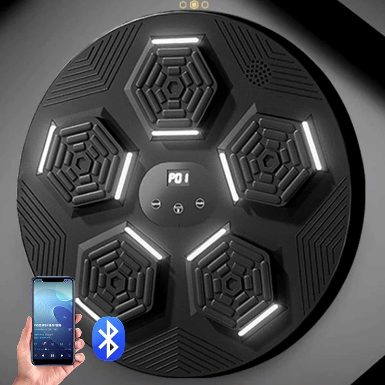 Smart Music Boxing Machine,Home Wall Target,9 Modes,18 Speeds,Fun Training Equipment,Suitable for All Ages