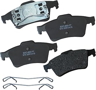 Bendix Premium SBC973 Ceramic Rear Brake Pads for Chevrolet Vectra 2008-2007, Mazda 3 2005-2004, 5 2006, Renault Laguna 2006, Saab 9-3 2003, Volvo S40 2005, V50 2005