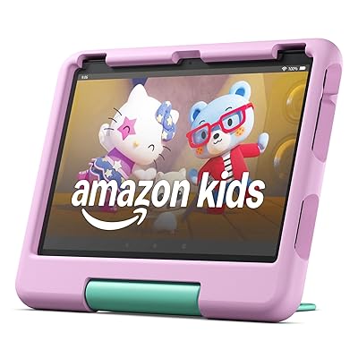 Amazon Fire HD 10 Kids tablet (newest model) ages 3-7 | Bright 10.1" HD screen with included ad-free and exclusive content, robust parental controls, 13-hr battery, 32 GB, Blue
