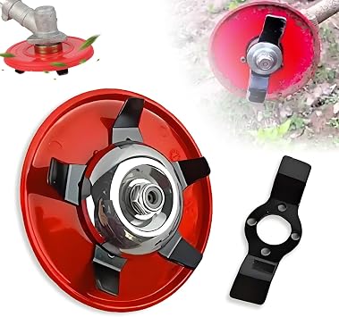 Upgraded Weeding Disc, 2025 New Universal Weeding Disk, Amphibious Weeding Disc, One Blade Replacement Heads, Multifunctional Trim Season Weeder Plate for Trimmer Weeds Blade Cutter