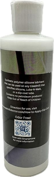 Treadmill Silicone Lube - 8 Oz. Now Odor Free! A Full 8 Oz! Enough for 8 Applications!