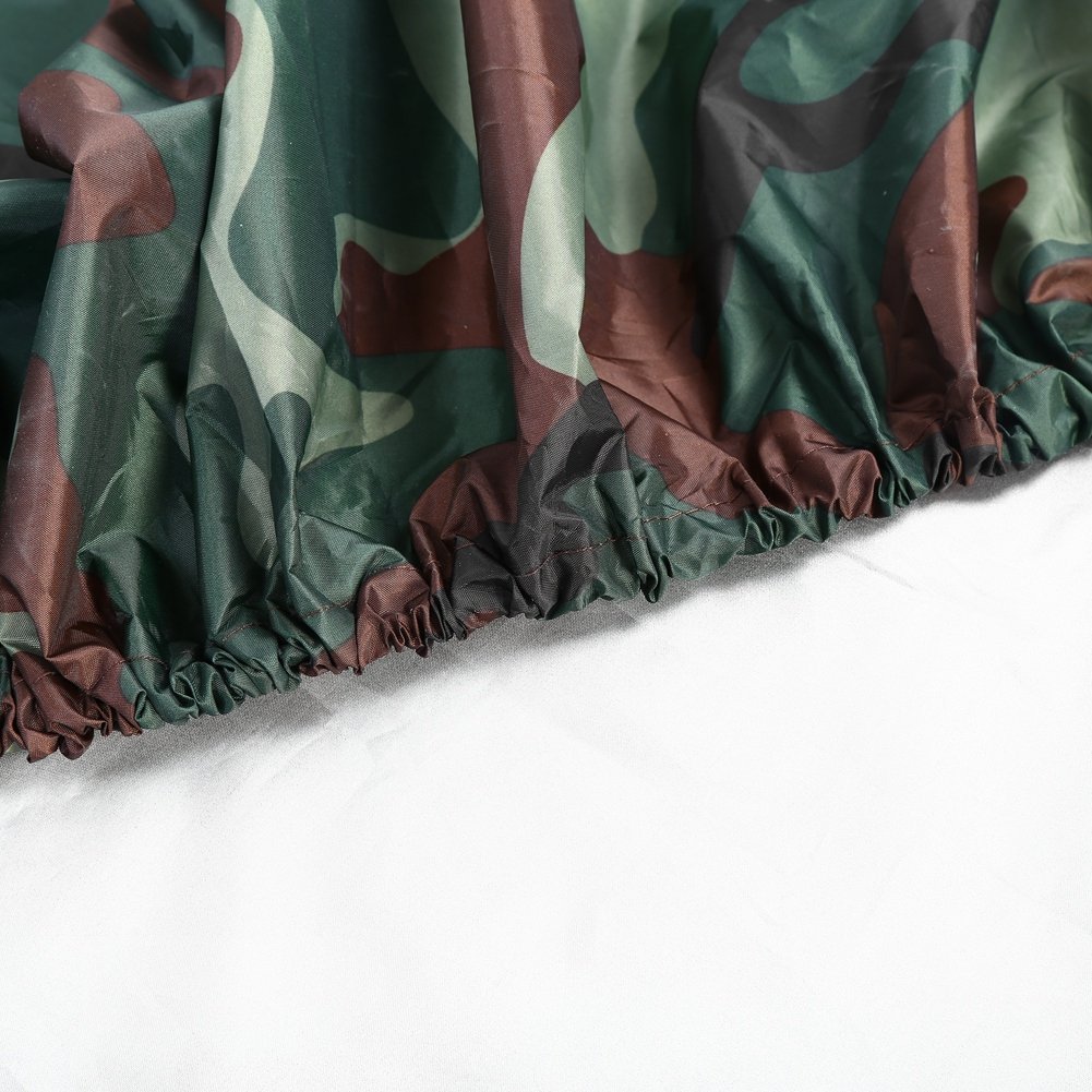 Kajak Abdeckung, 4,5m Wasserdicht UV-Sonnenschutz Aufbewahrung Kajak Staubabdeckung für 3,6–4m Kajakboot Kanu (Camouflage)