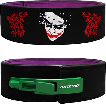 Katamu Black USPA & IPL Approved Lever Belt Premium 10mm and 13mm Leather Powerlifting Belt for Men and Women, Steel Lever Buckle, 4 Inch Back Support for Deadlifts