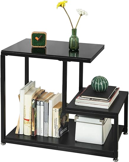 Table bout de canap&eacute; noir