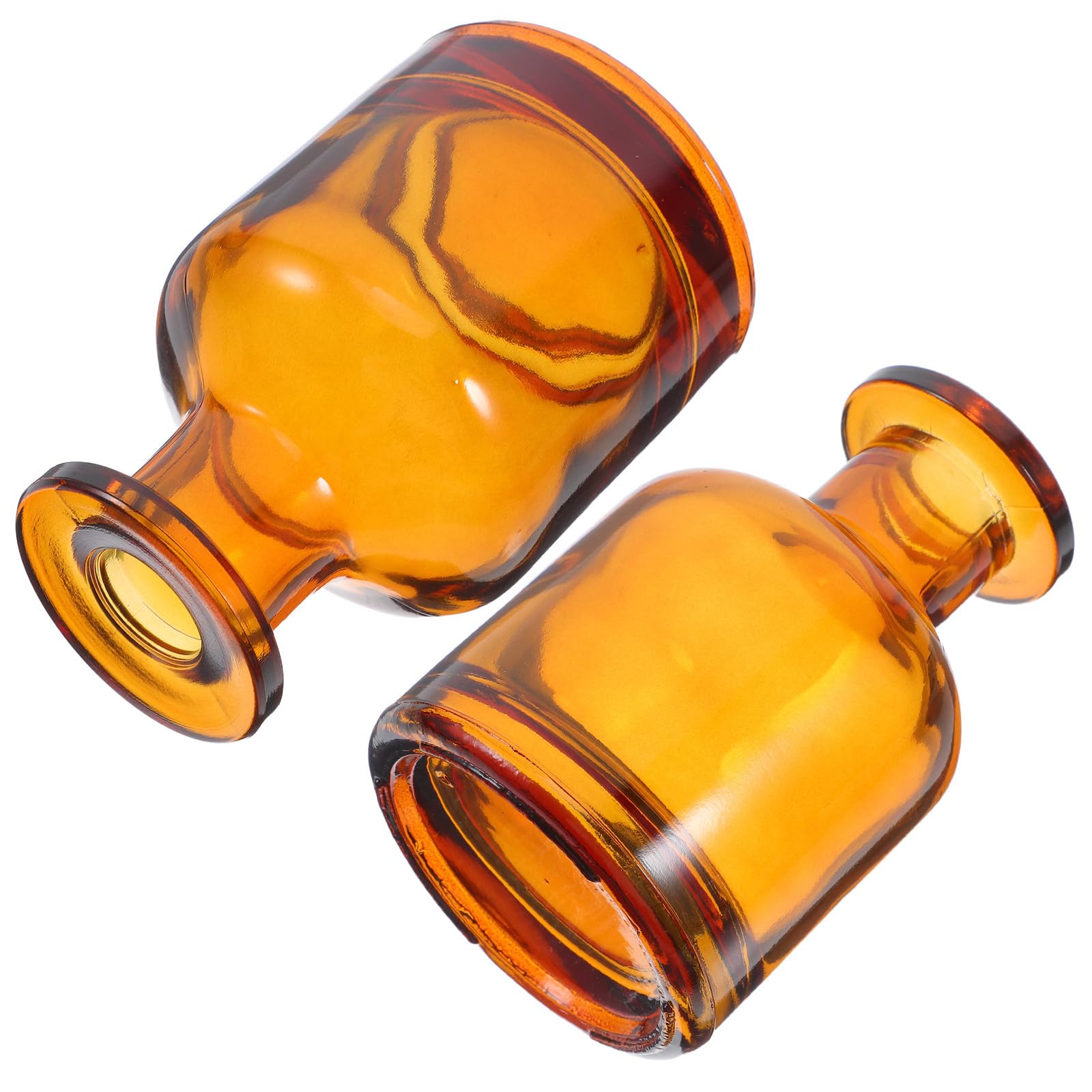 Difusor de aceite en barra contra el estrés con vidrio marrón portátil
