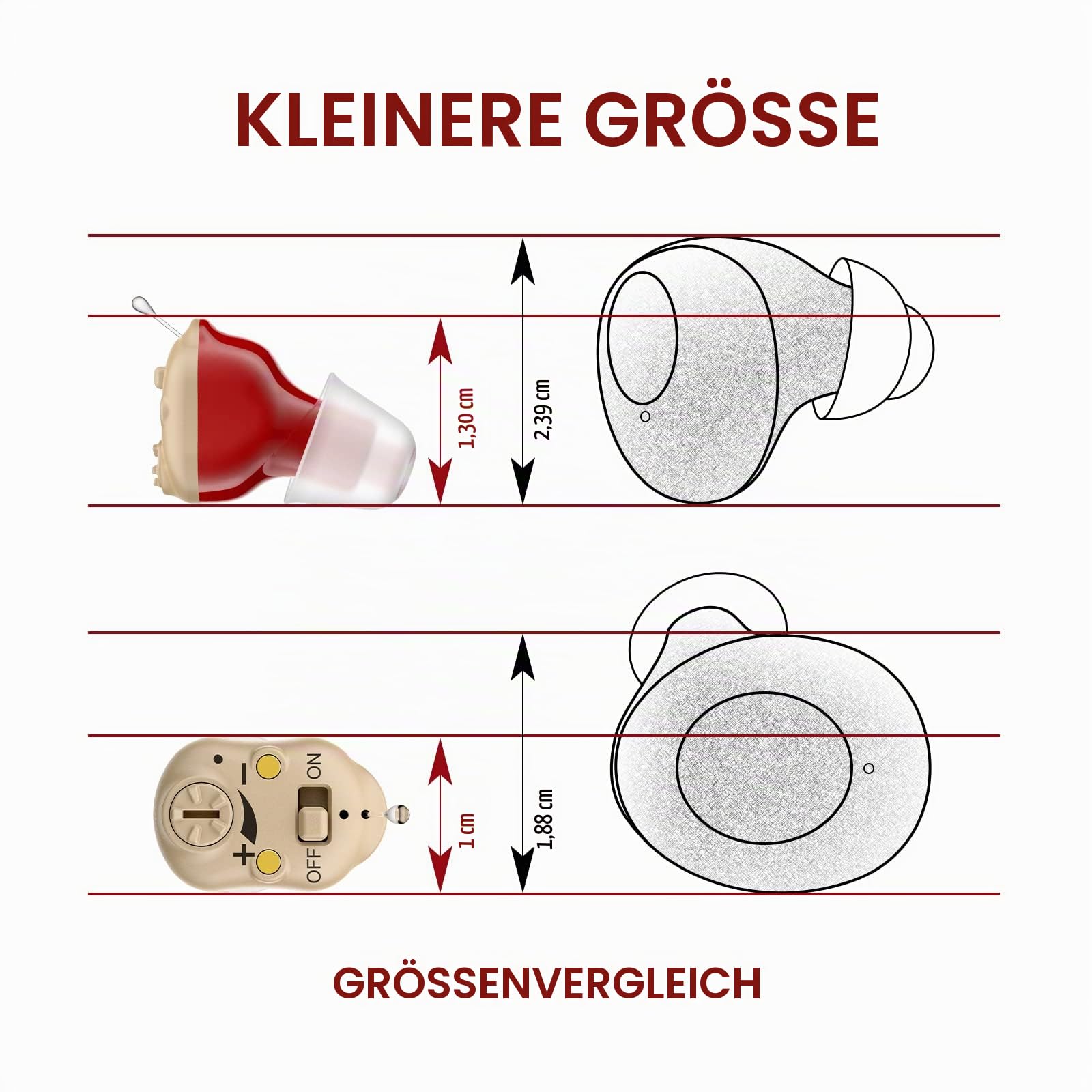 wiederaufladbar Wiederaufladbarer Soundverstärker Sprachverstärker und persönlicher Audio-Verstärker