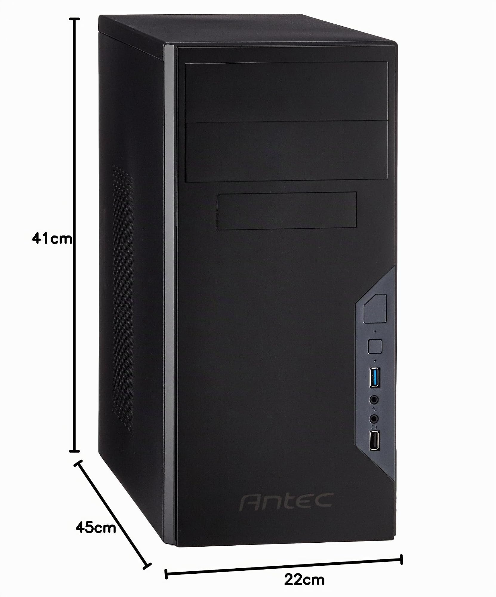 S - Antec VSK 3000B Mini-Tour Noir unité centrale (Supporte jusqu'à Micro-ATX ), 0-761345-92025-4