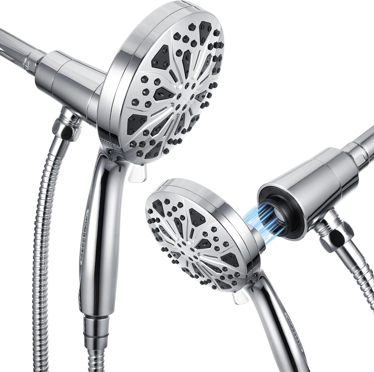 Regadera de Mano con Cabezal Magnético, 10 Modos, Alta Presión
