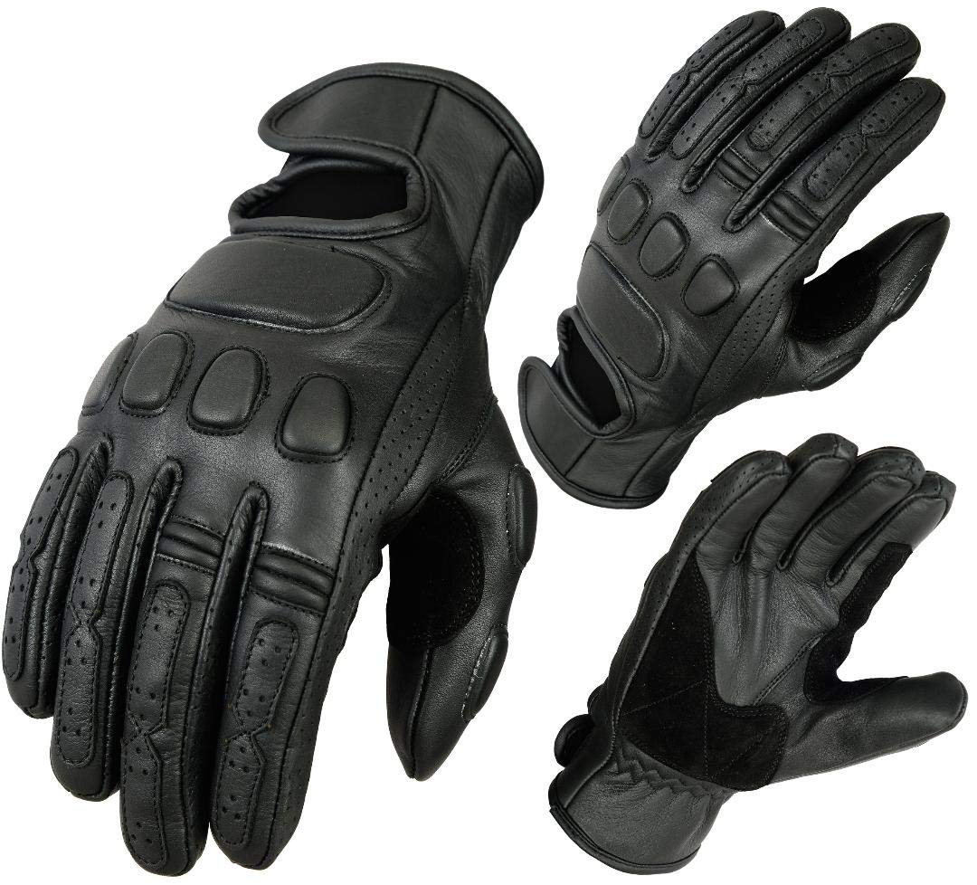 Bikers Gear Australia - Guanti da moto classici in pelle morbida