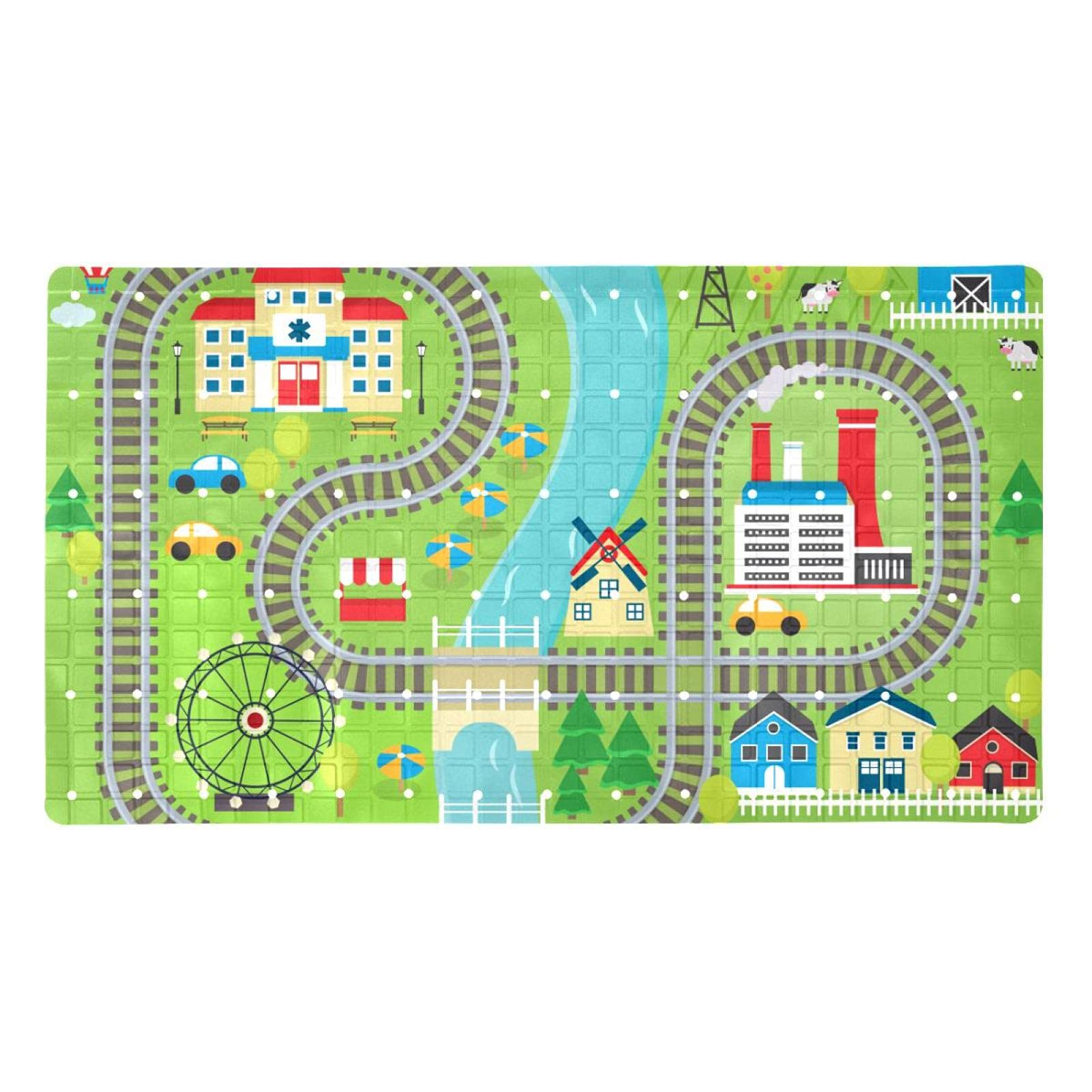 Tapis de salle de bain pour baignoire douche antidérapant perforé 40x70