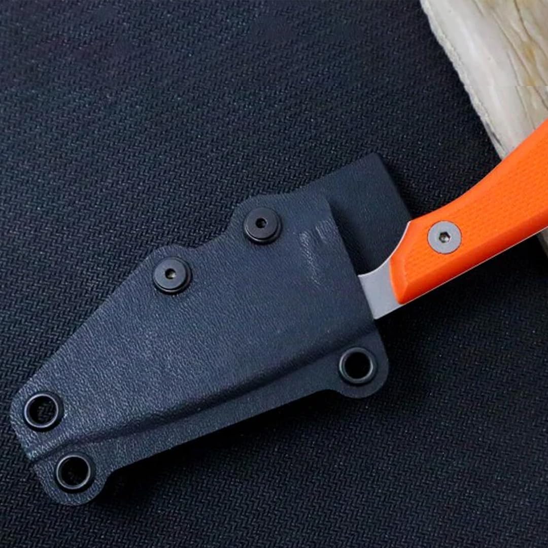 White River Knife & Tool Backpacker Pro Hunting Knife with Orange G10 Handle (WRM1-PRO-TOR), WRM1-TOR-1