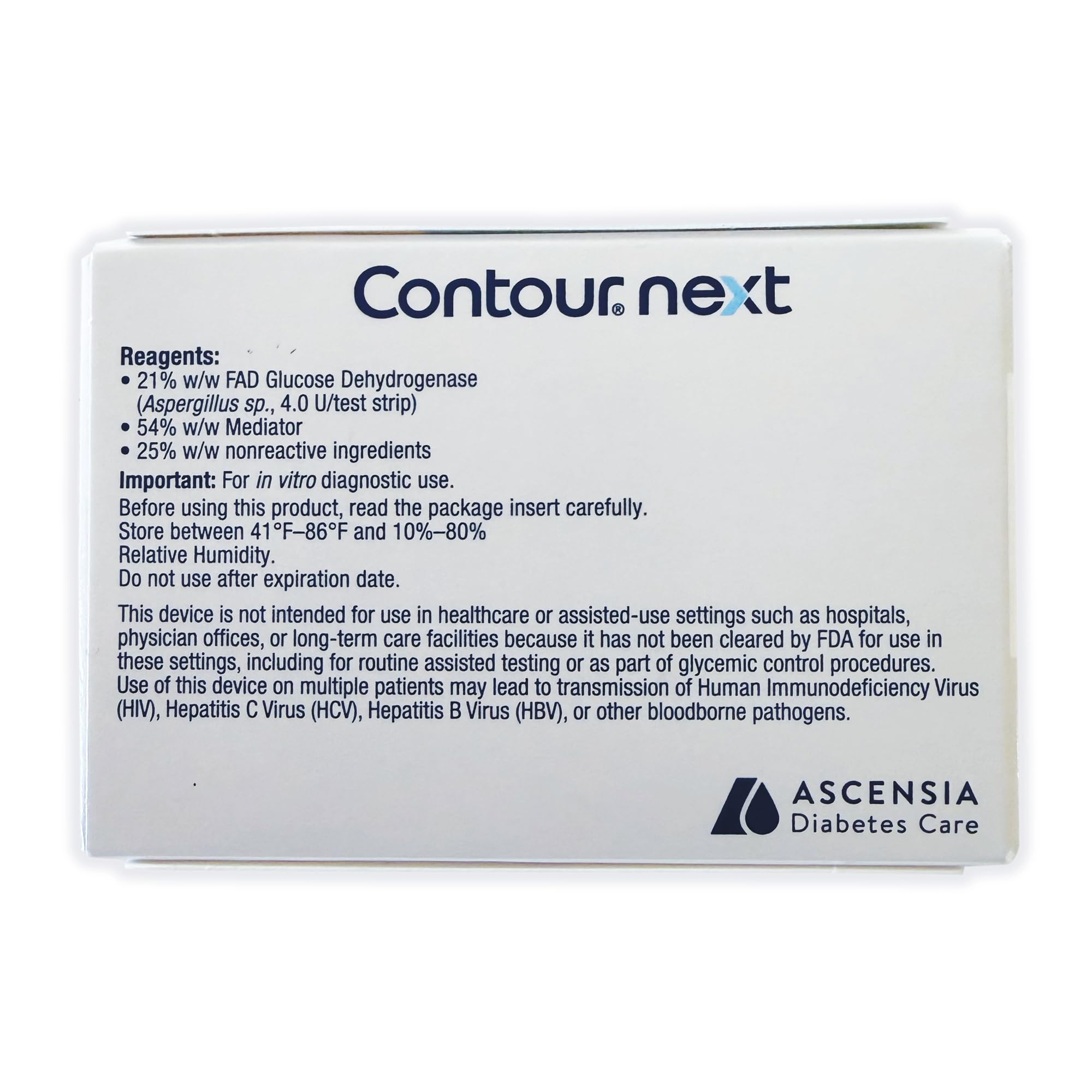 Ascensia Contour Next Test Strips - 210 Count -4 Ascensia Contour Next Test Strips - 210 Count -4