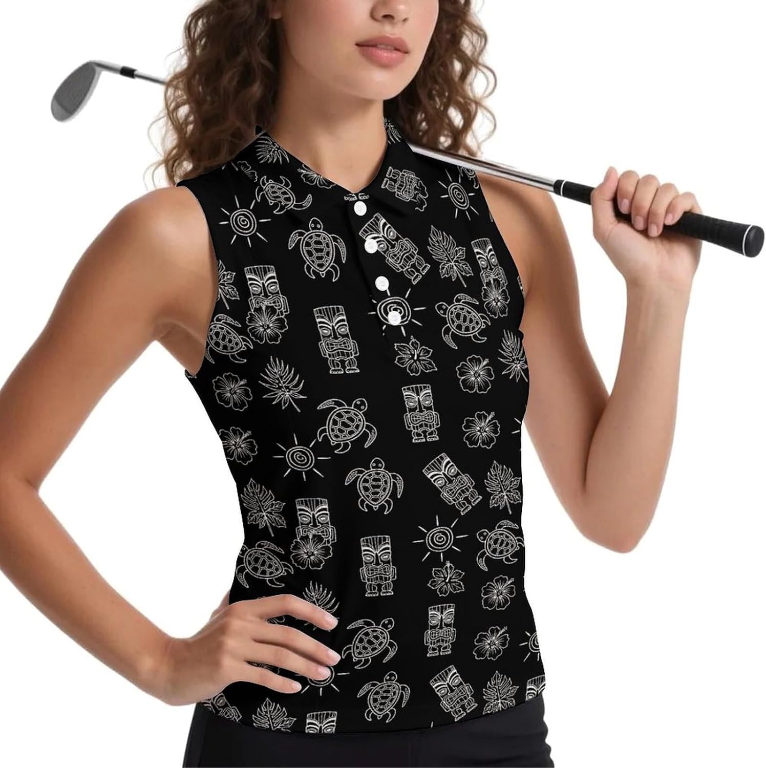 Golf Shirts for Women Polo Tank Top Sleeveless Summer Sports Athletic Workwear Quick Dry