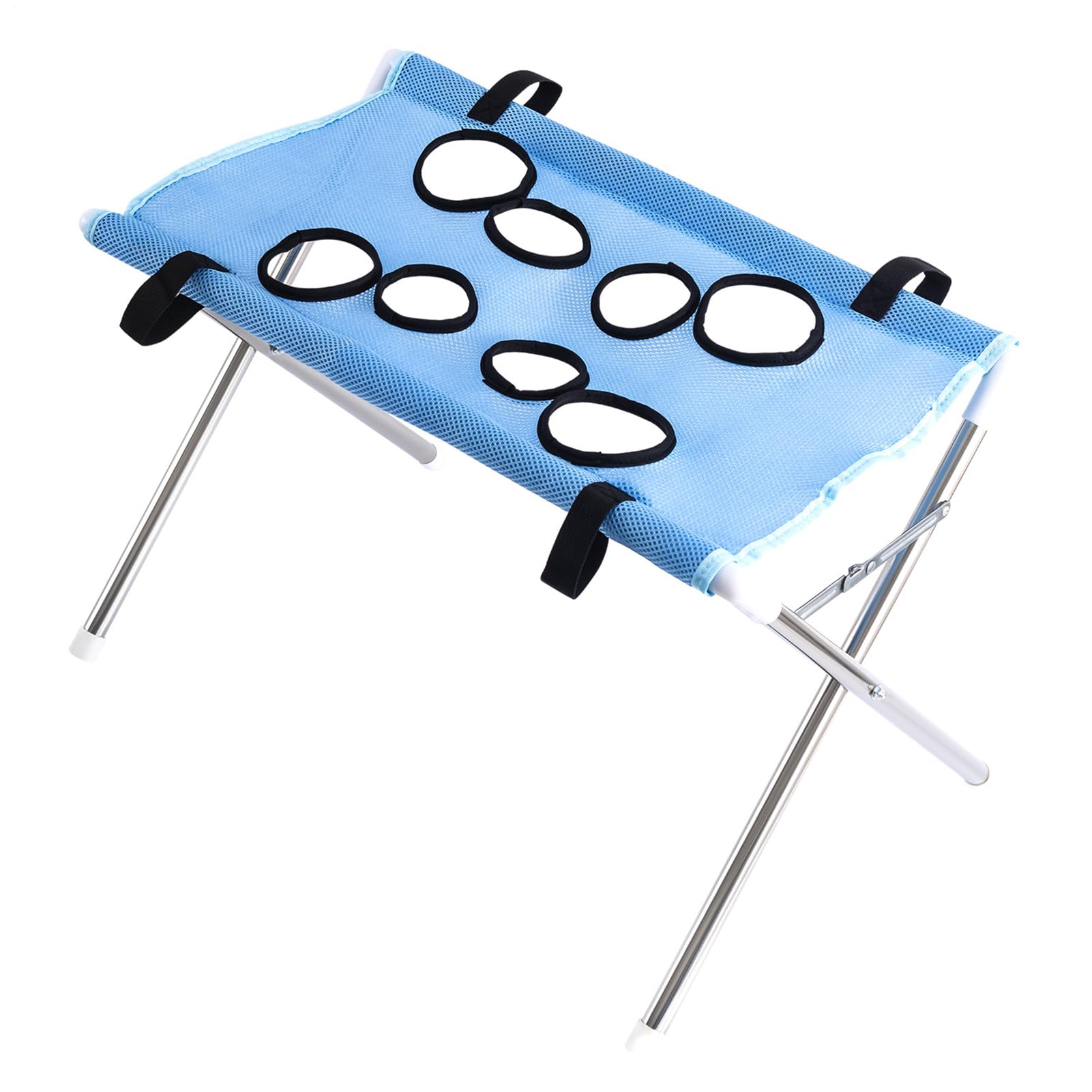 Hamak do strzyżenia paznokci dla psów Proca do pielęgnacji z 8 otworami zapobiegającymi ucieczce | Hamak do strzyżenia sierści zwierząt dla psów, kotów, szczeniaków, cięcia, czyszczenia uszu zębów, małych średnich ras