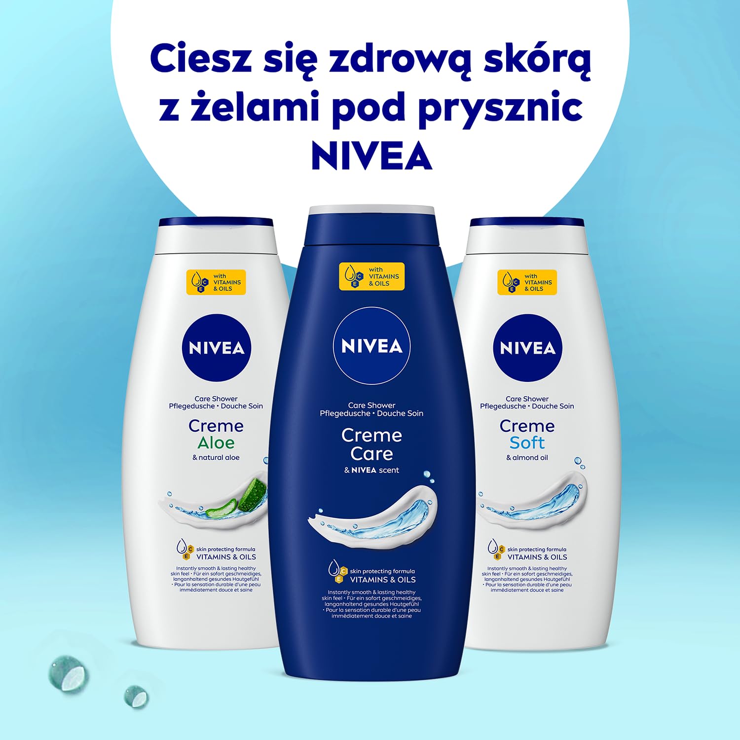 NIVEA Creme Care Kremowy pielęgnujący żel pod prysznic do ciała 750 ml
