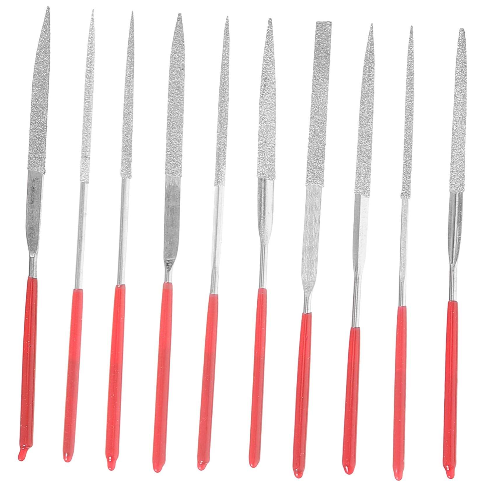 SEWACC 1Set File Round Files for Jewelry Making Metal Compact Durable Precision Hand Tools for Fine Processing and Crafting