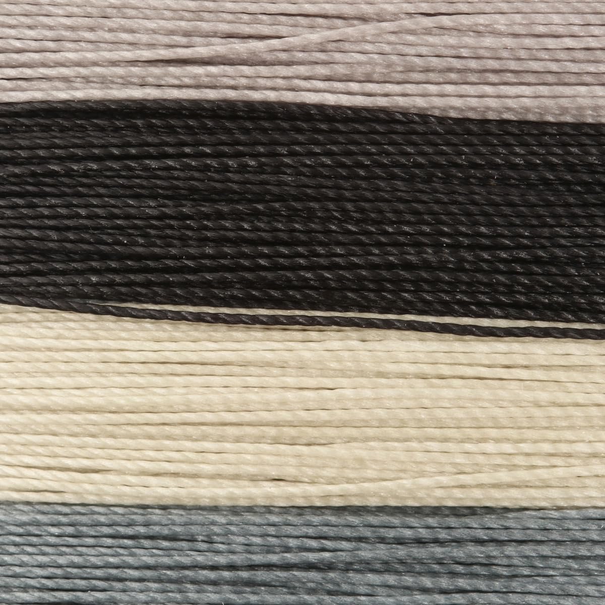 The Beadsmith S-Lon Bead Cord – .5 mm Twisted Nylon Cord for Stringing, TEX210, Cool Neutrals Mix, 4 Colors, 10 Yards Each Color