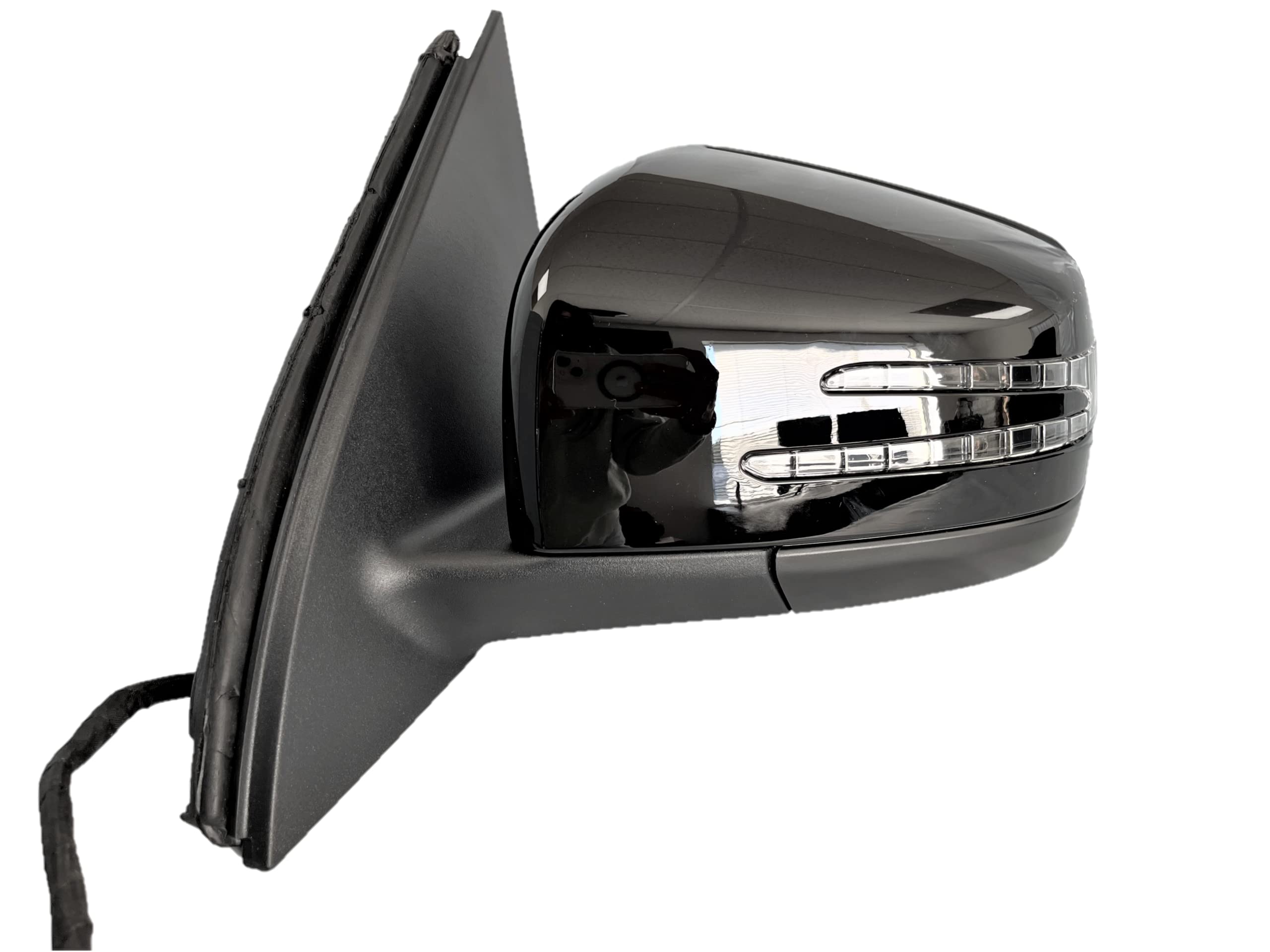 #91 8th Gear BLACK LEFT DRIVER SIDE MIRROR WITH BLIND SPOT COMPATIBLE WITH MERCEDES ML450 GL450 2012 2013 2014 2015 2016 ML 350 GL 450