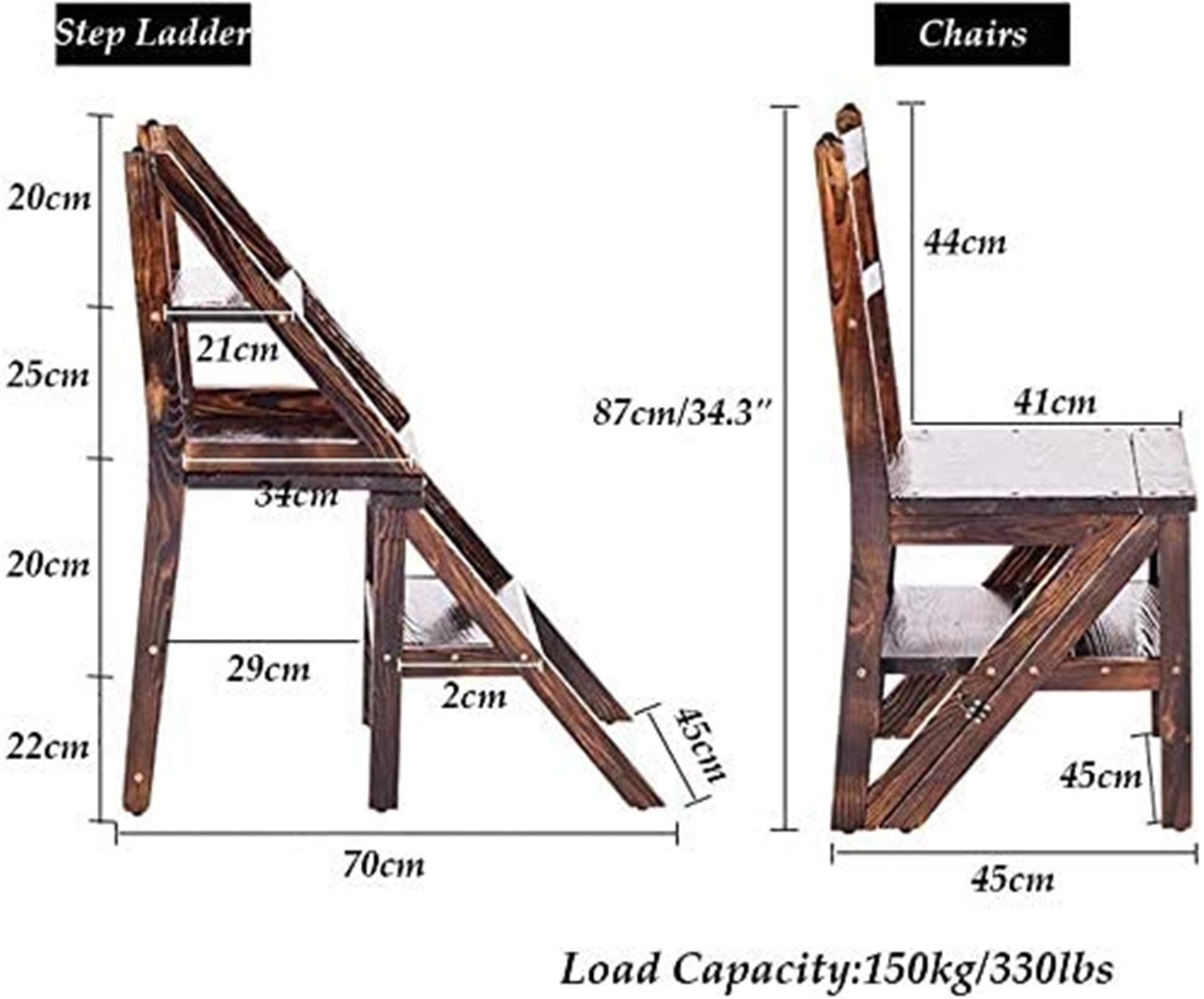 Taburete de Paso portátil Taburete de Paso de Madera Taburete de Paso de Cocina Plegable de 3 peldaños Taburete de Paso Plegable multifunción-Estantería