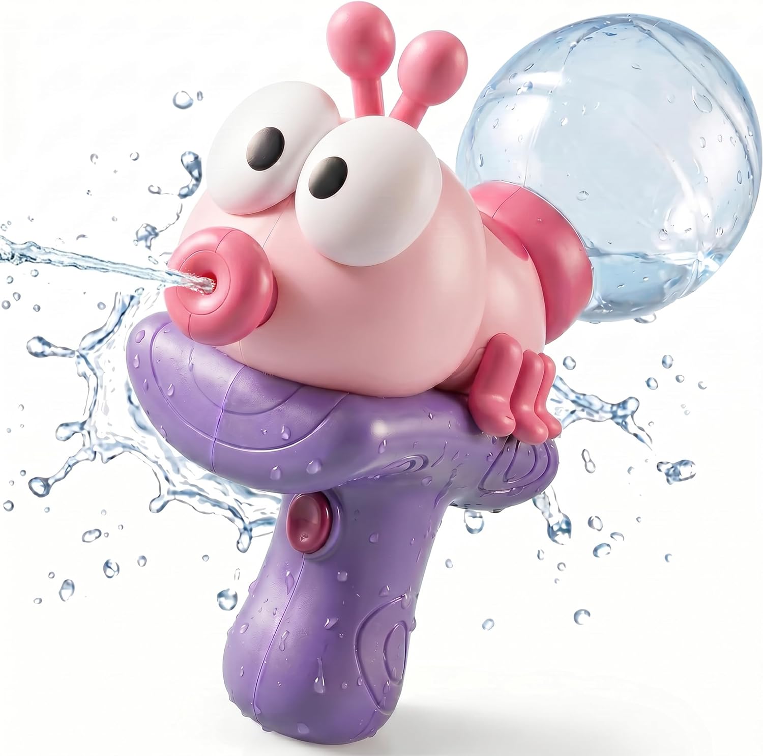 Pink Electric Water Gun for Kids Ages 8-12, Automatic Water Blaster with Unique Ant-Shaped Design, Outdoor Summer Pool Toys Squirt Gun for Boys and Girls