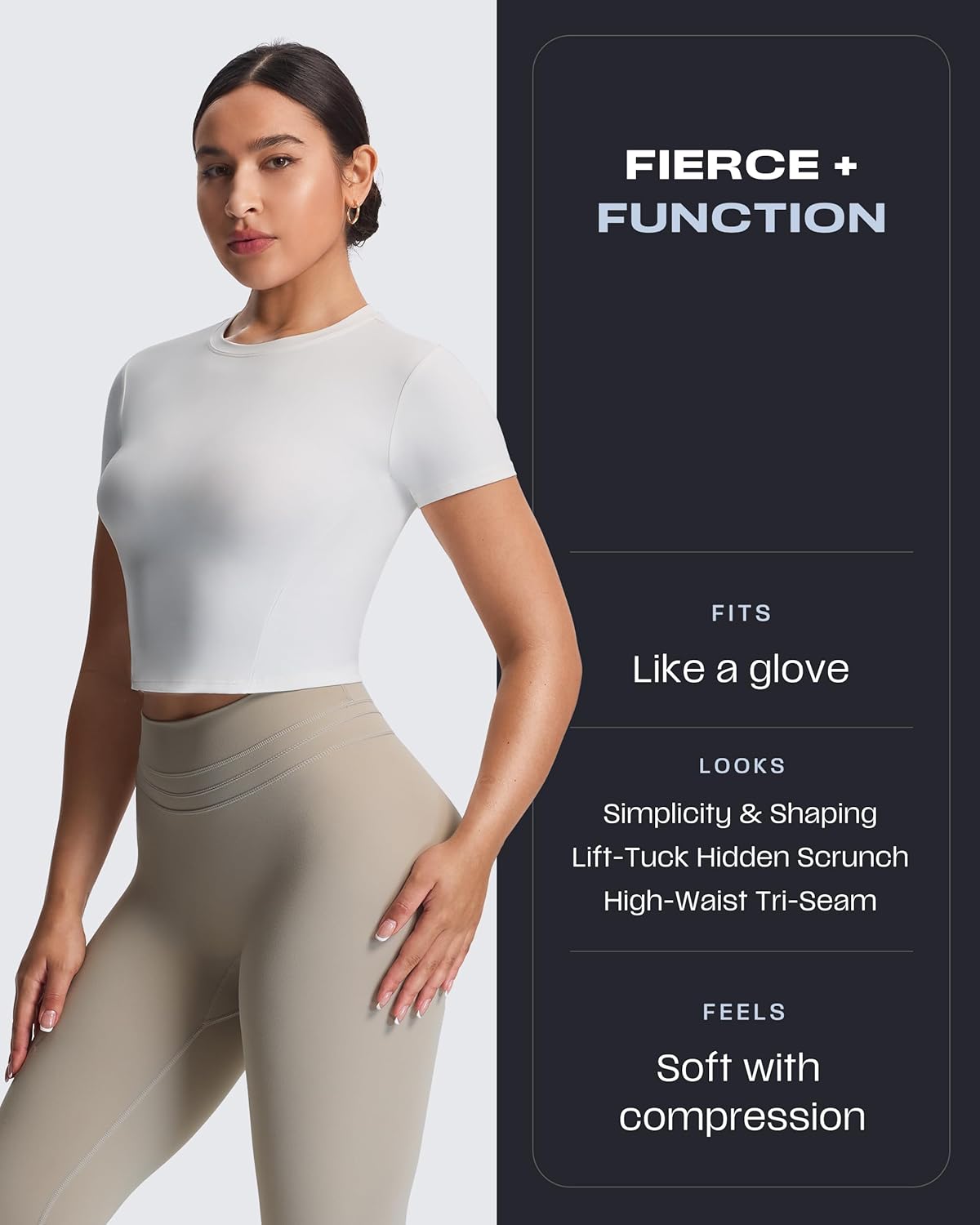 Aoxjox High Waisted Workout Leggings for Women Scrunch Tummy Control Luna Buttery Soft Gym Yoga Pants 26"
