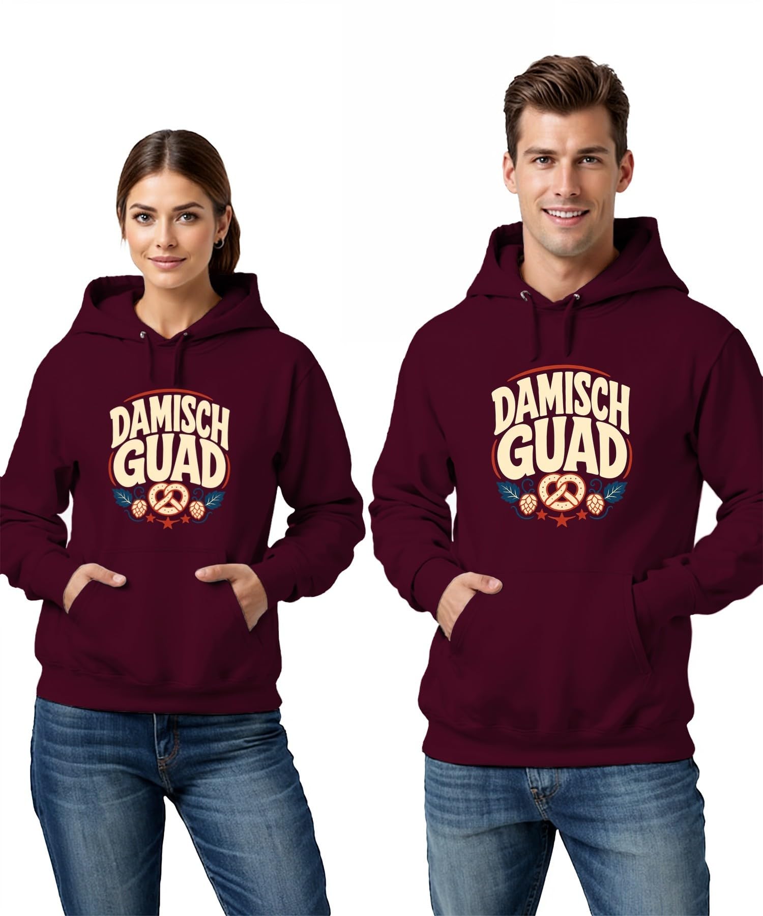 Felpa con cappuccio da donna Guad Bayern Oktoberfest