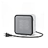 Amazon Basics Ceramic Space Heater, Portable Mini Heater for Office Desk, 500W, With Tip-Over Protection, Lightweight 1.4 lbs, White, 5.9"D x 3.2"W x 6"H