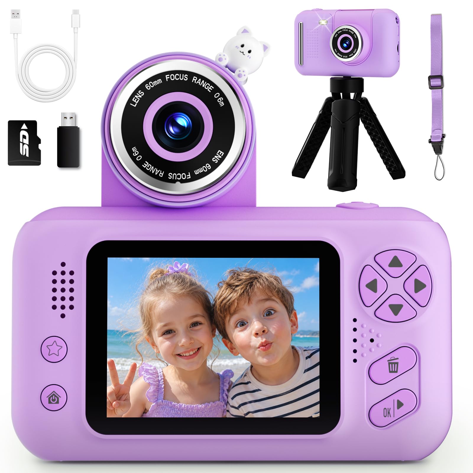 Makolle Kids Camera, Digital Camera for Kids Ages 3-12, Kids Photography