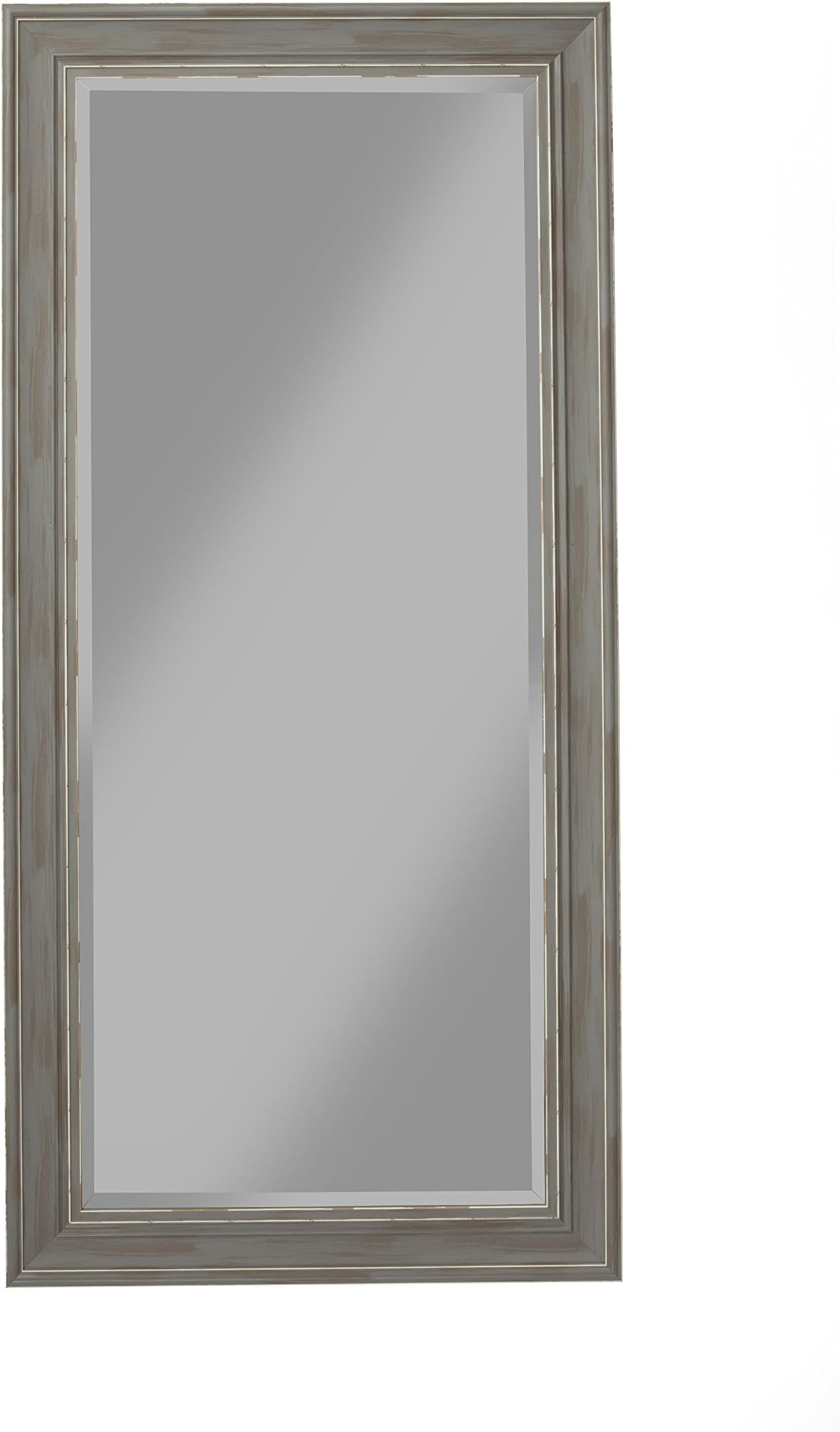 Sandberg Furniture 18311 Full Length Leaner Mirror, Antique Grey