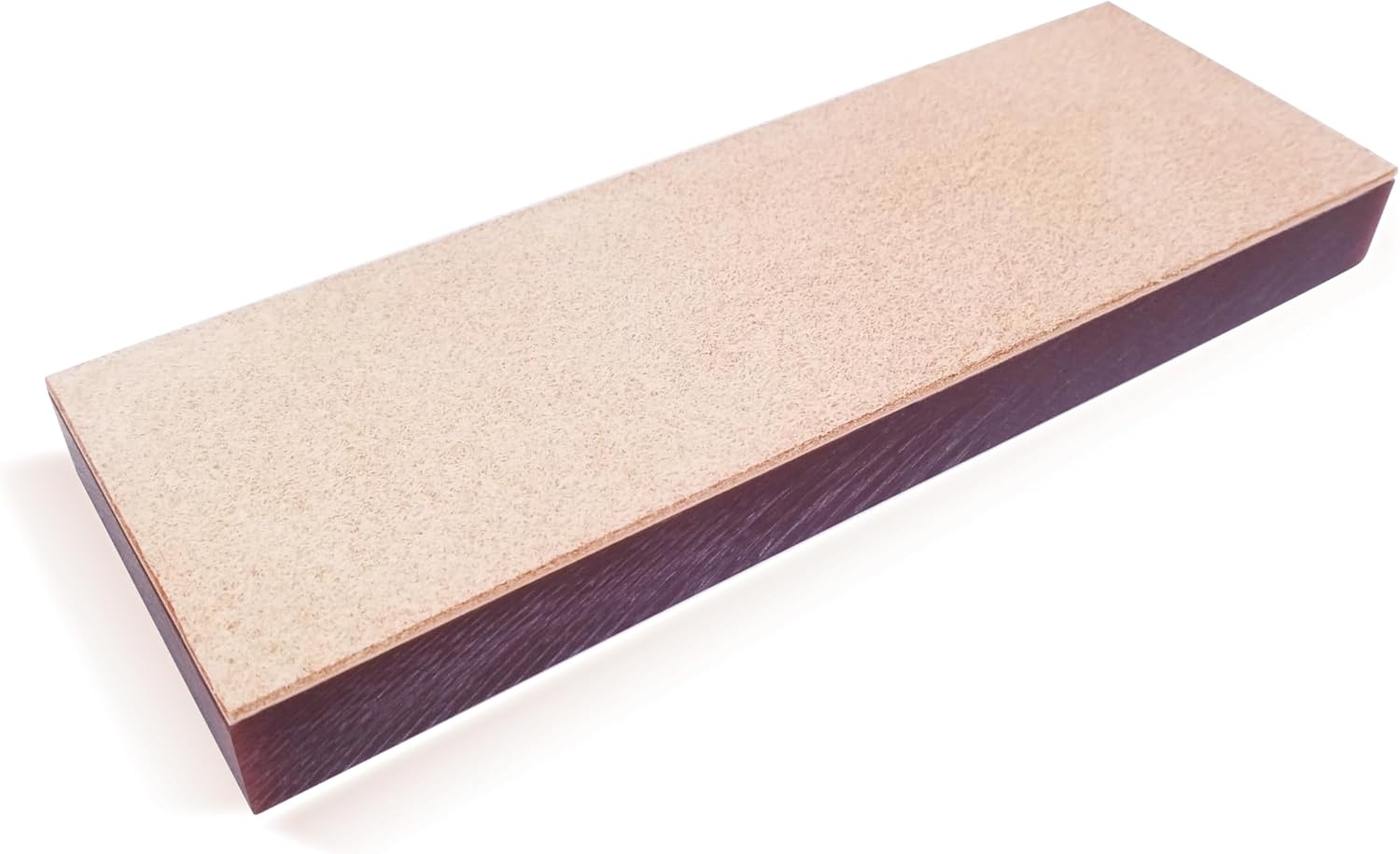 Jende 210x70mm Rough Cow Leather Knife Strop-Mounted to 3/4" Acrylic Base-For Razor and Knife Stropping